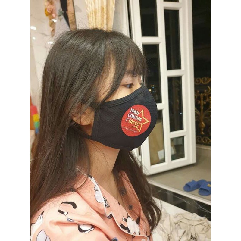 Khẩu Trang Vải IN cờ đỏ sao vàng (Màu cờ Việt Nam) | BigBuy360 - bigbuy360.vn