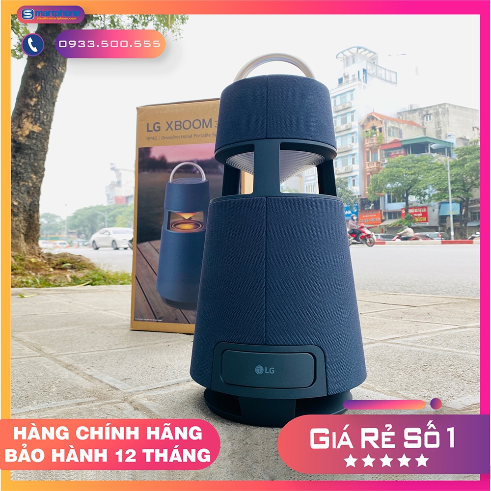 Loa Bluetooth LG XBOOM 360 RP4 công suất 120W trang bị đèn LED Ambient/Nature/Party - Hàng fullbox BH 12 tháng