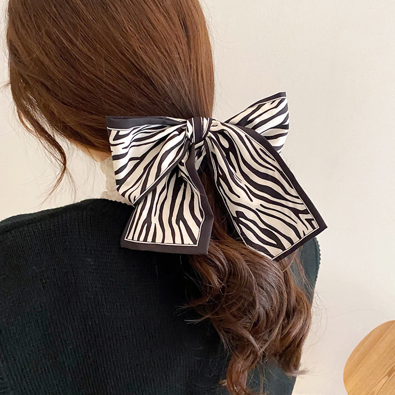 Khăn Lụa Làm Băng Đô Cho Nữ Họa Tiết Đơn Giản Thời Trang Hàn