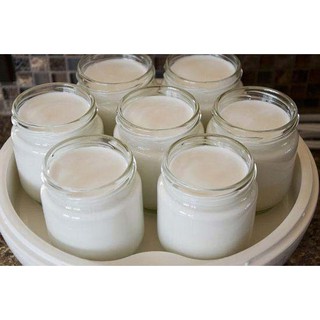 Combo 2 hũ thủy tinh 200ml làm sữa chua, lọ thủy tinh có nắp đậy xuất khẩu loại 1