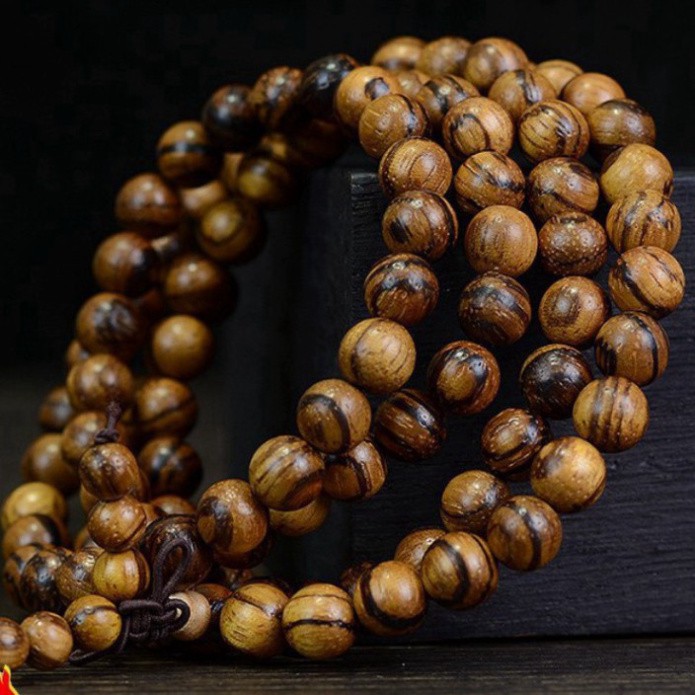 ((GIÁ XƯỞNG )) Vòng chuỗi hạt đeo tay gỗ niệm 108 hạt gỗ tự nhiên tràng hạt - CH264 - HÀNG XUẤT XƯỞNG