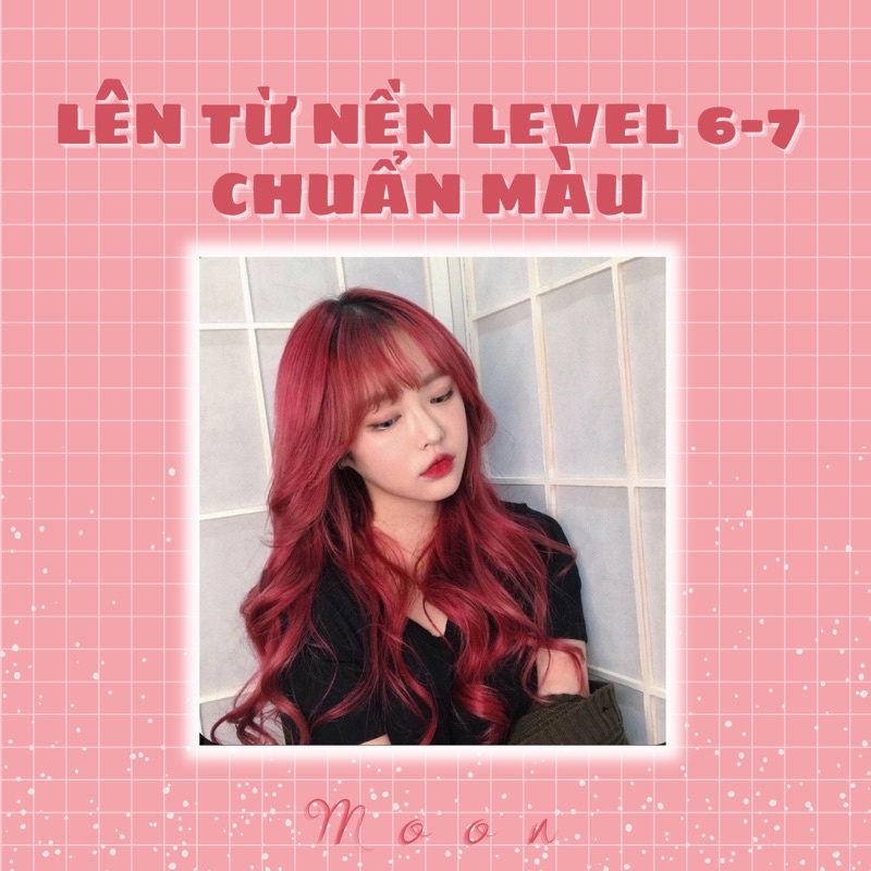 Thuốc nhuộm tóc ĐỎ CHERRY | Tặng Oxy, vitaminE, bao tay, mũ trùm