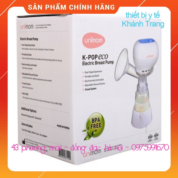 (Giá sỉ) Máy hút sữa điện UNIMOM KPOP ECO UM871104 - Hàn Quốc