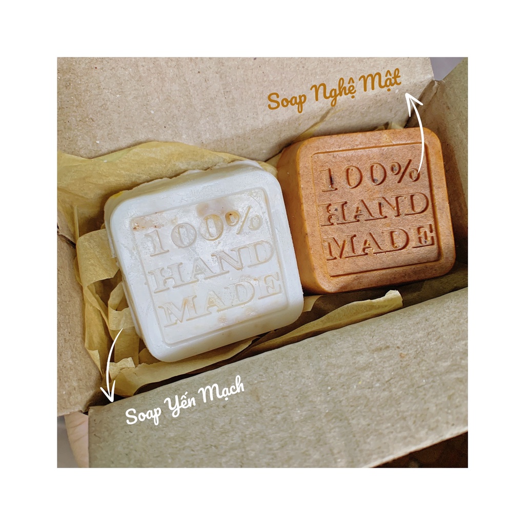 Xà phòng tắm Natural Soap,xà phòng thiên nhiên sạch da sáng mịn, giảm mụn 100gr