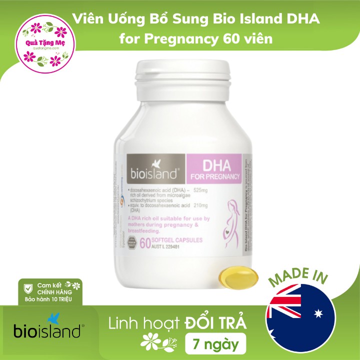 Viên Uống Bổ Sung Bio Island DHA for Pregnancy 60 viên