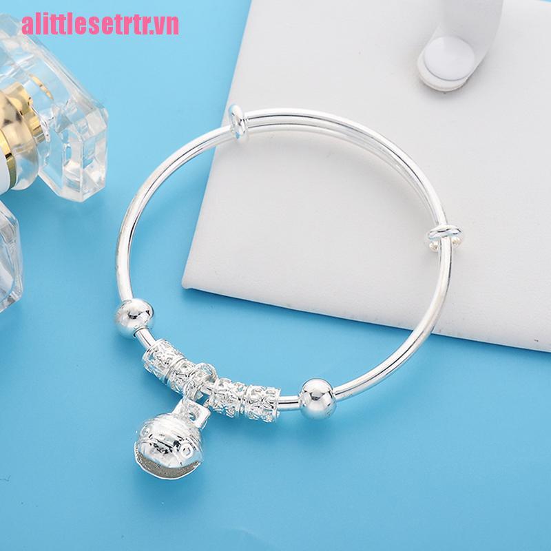 Vòng Đeo Tay Mạ BạC PhốI Chuông ThờI Trang Cho Nữ