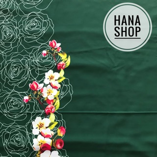Vải áo dài bộ màu xanh rêu