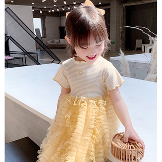 Đầm tay ngắn xinh xắn dễ thương cho bé gái
