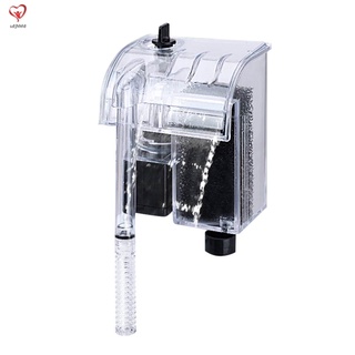 Aquarium Power Filter Waterfall Water Pump Circulation Fish Tank Mini External Hanging Filter Device