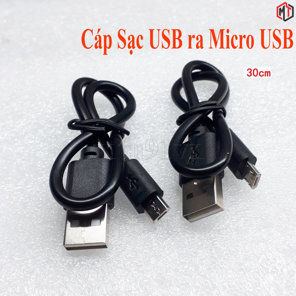 Cáp Sạc Android USB 2.0 ra Micro USB 30cm 1m | WebRaoVat - webraovat.net.vn