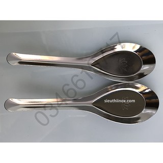 Combo 2 chiếc thìa phở inox cán dài loại dày