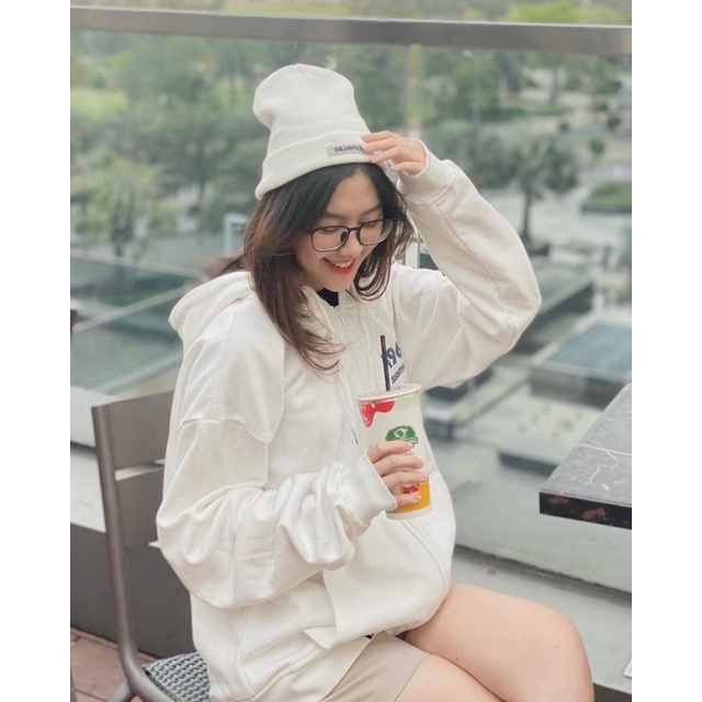 Áo hoodie zip DEJAVU.196 basic - BW pack