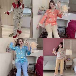 🔥KÈM HÌNH THẬT🔥Bộ pijama tiểu thư hàng cao cấp chuẩn mịn đẹp