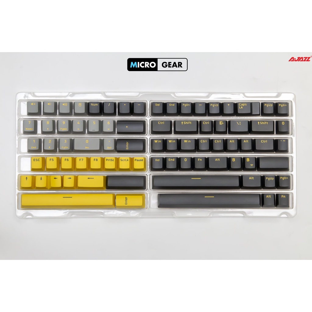Bộ Keycap AJAZZ Black - Yellow 166 phím