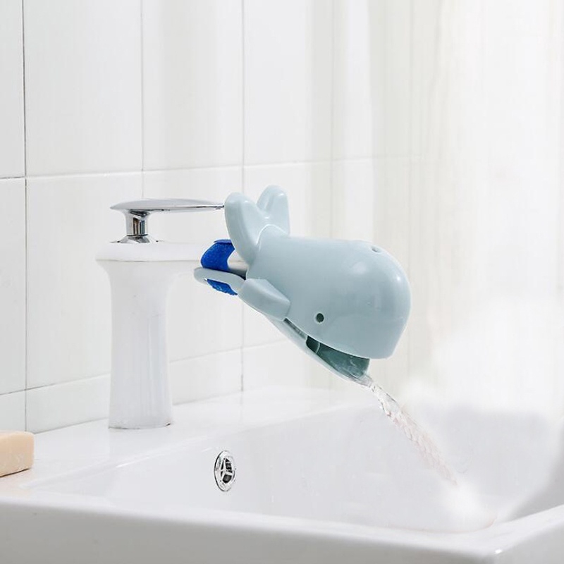 Đầu nối dài vòi tiết kiệm nước hình cá voi tiện lợi cho bé rửa tay