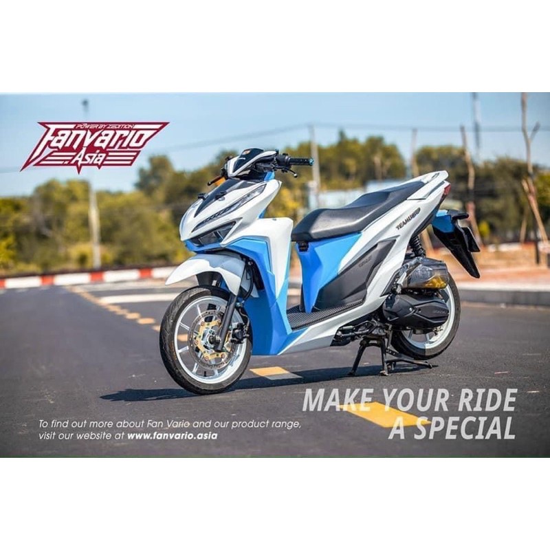 Set 10 món Nhựa Nhám đúc Xanh Dương ( không phải Sơn) cho Vario/Click 2018-2020
