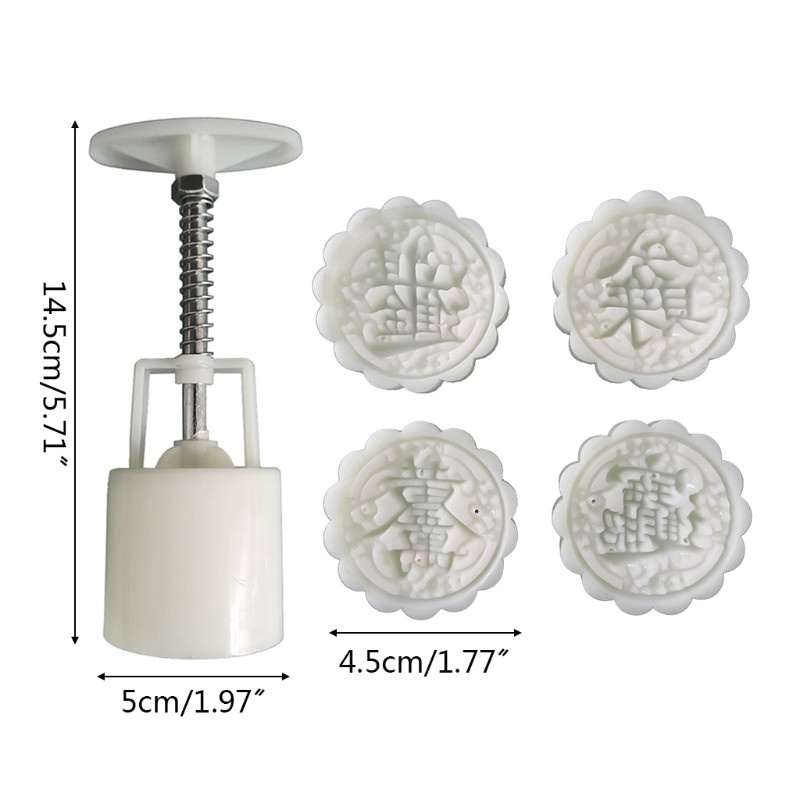 Khuôn Nhựa Làm Bánh Trung Thu 50g Tiện Dụng Diy