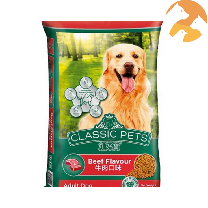 Classic pet thức ăn hạt cho chó hương vị thịt bò [400 g]