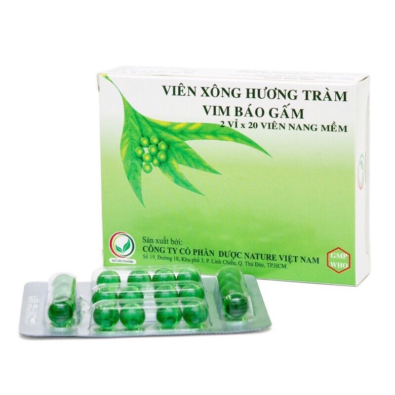 Viên xông hương tràm vim báo gấm