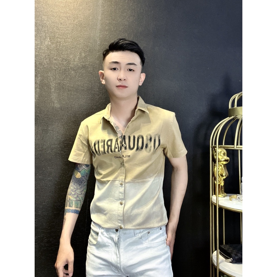 Áo sơ mi nam ngắn tay kaki cao cấp VENICE dáng slimfit, cổ bẻ, chất Kaki Hàn mềm mát, dáng ôm, co giãn thoải mái.
