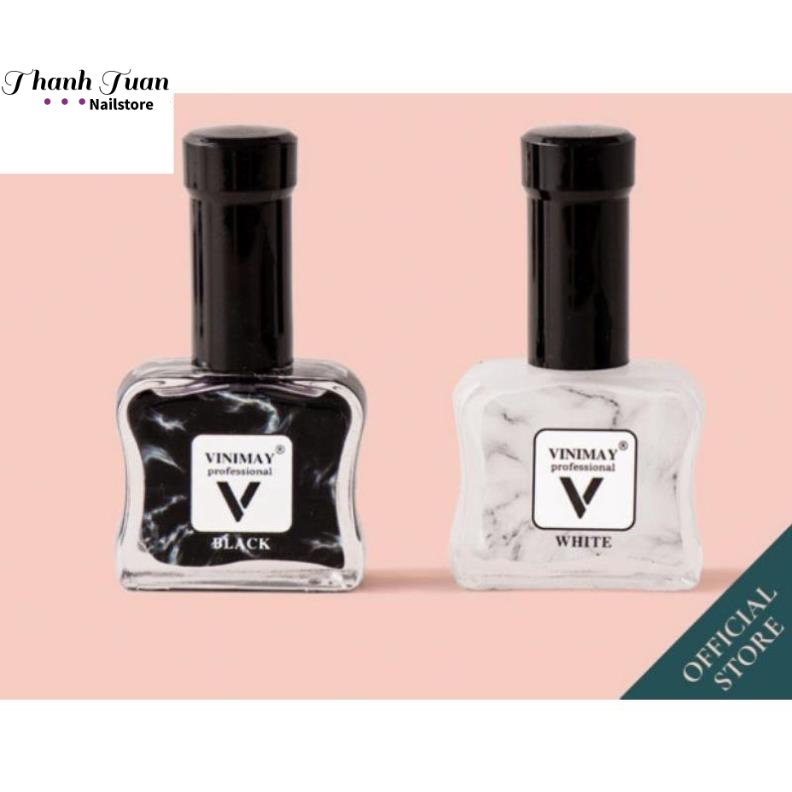 Cồn loang đen và trắng Vinimay chính hãng.trang trí nail  - Phụ kiện đồ nail Thanh Tuấn