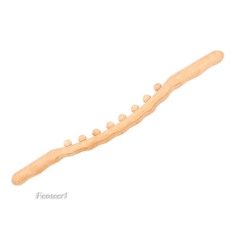[Fenteer1] Con Lăn Gỗ Gua Sha Cầm Tay Chuyên Nghiệp Cho Eo Và Lưng