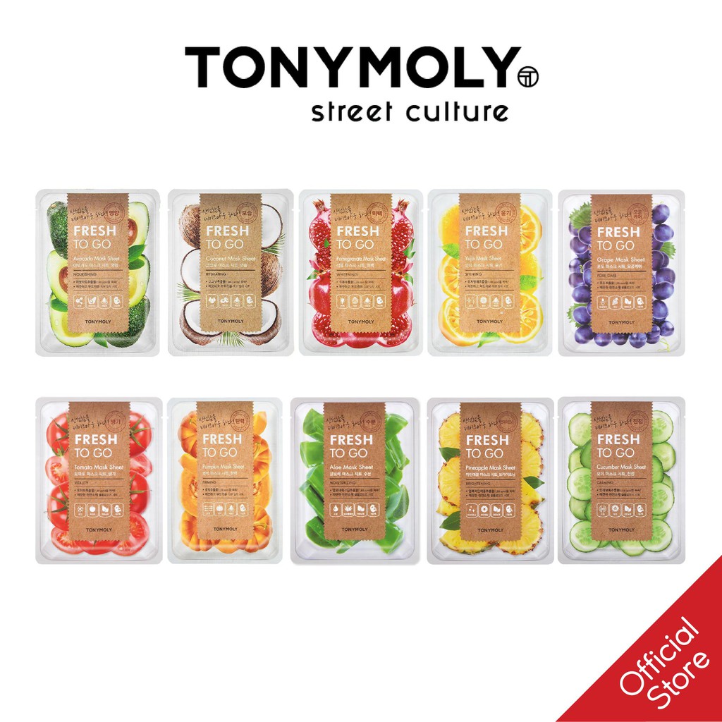 Mặt Nạ Giấy Hoa Quả TONYMOLY Fresh To Go Mask Sheet 22g
