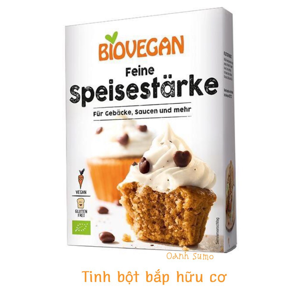 Gelatin - tinh bột bắp - bột làm kem - bột rau câu hữu cơ Biovegan Đức