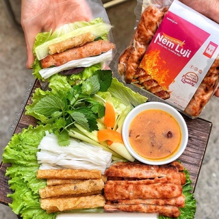 Nem lụi Luji gói 500gr (10c) - làm topping các món cuốn, nướng ăn cùng cơm,...