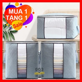 Combo 2 túi đựng quần áo,túi vải đựng chăn màn quần áo
