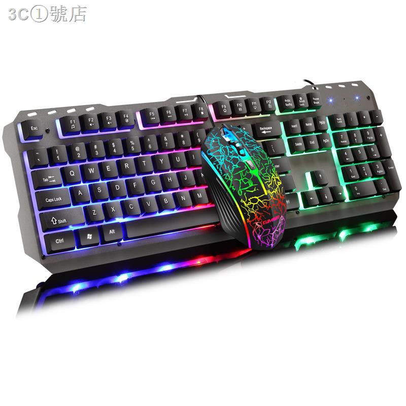 Bộ Chuột Và Bàn Phím Chơi Game Có Dây Phát Sáng Giao Diện Usb Cho Pc Notebook | BigBuy360 - bigbuy360.vn