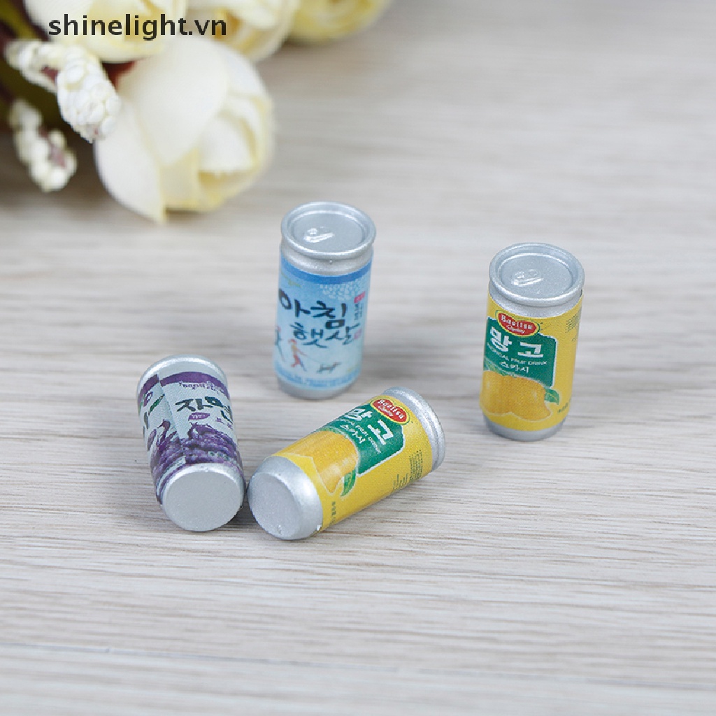 Set 4 Lon Nước Mini Tỉ Lệ 1: 12 Dùng Trang Trí Nhà Búp Bê