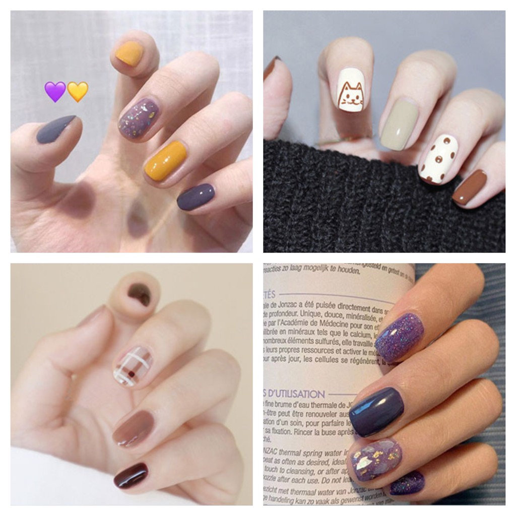 Sticker Dán Móng Tay Trang Trí xinh tiện lợi không thấm nước Nail Decal - Phần 6