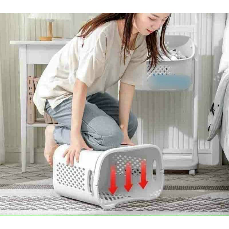 Giỏ caro cao, giỏ đựng đồ đa năng có quai xách nhựa Việt Nhật 3373