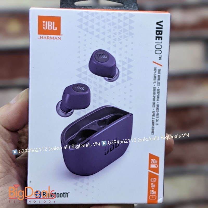 Tai nghe true wireless JBL VIBE 100TWS New chính hãng - USEDVN