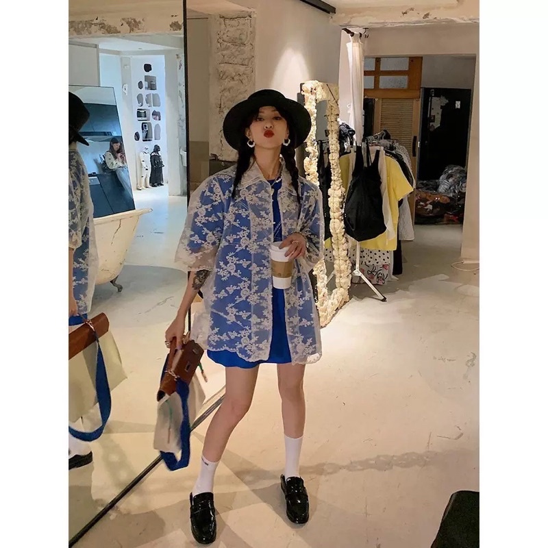 Áo ren cao cấp xuyên thấu mix đồ cực xinh✨