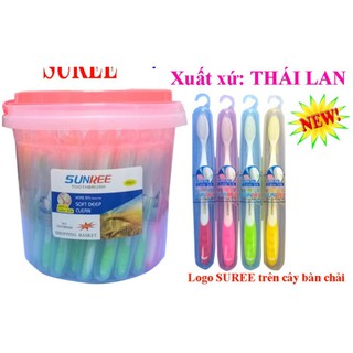 BÀN CHẢI SUREE THÁI LAN HỘP 60 CÂY