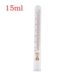 Ống nghiệm thủy tinh chia vạch cổ trơn 15ml- kích thước 15x150mm