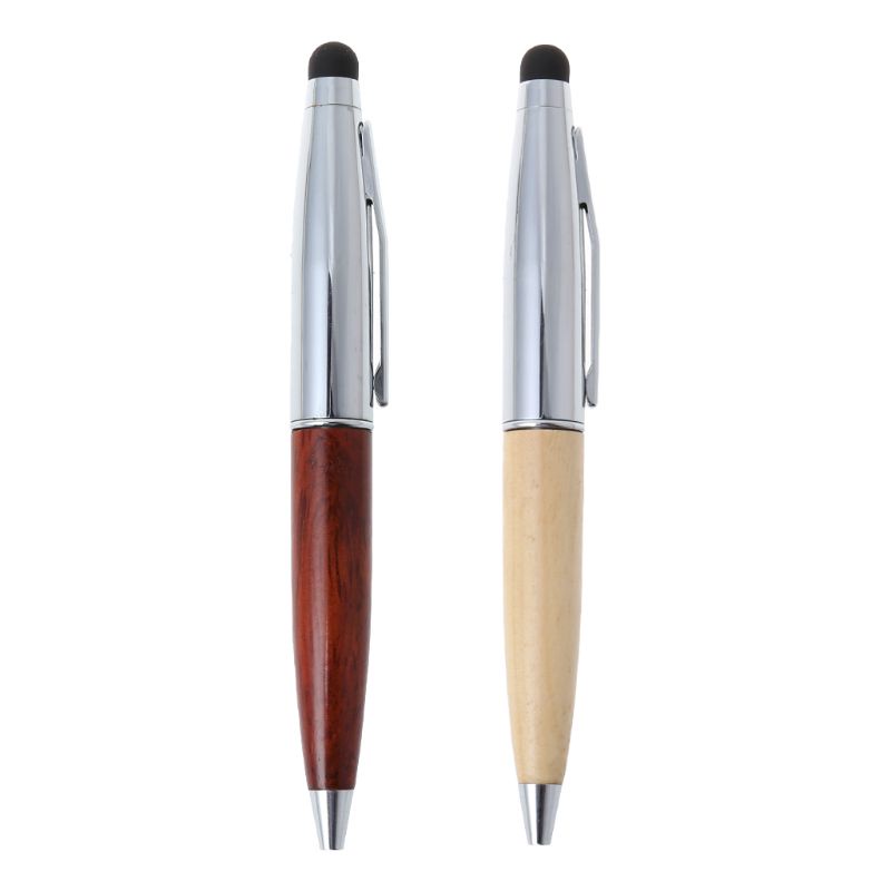 Bút Bi Gỗ Mini 2 Trong 1 Cảm Ứng Màn Hình Cảm Ứng Cho iPad iPhone Samsung Máy Tính Bảng