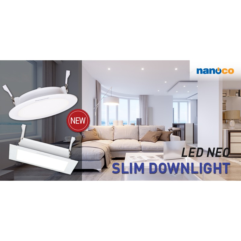 Đèn Led  Âm Trần Siêu Mỏng 9W Panasonic Phi 100 ( made in Indonesia)