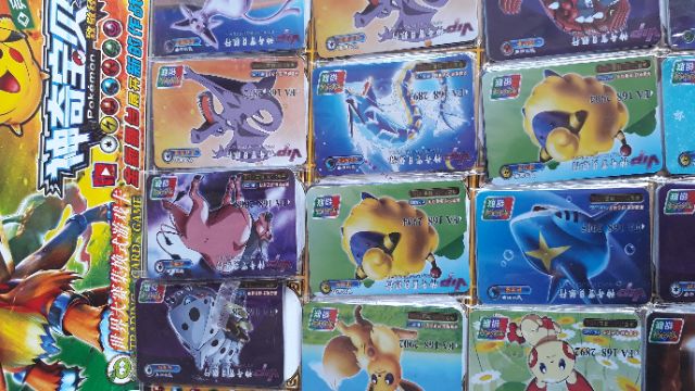 90 thẻ bài pokemon bằng nhựa