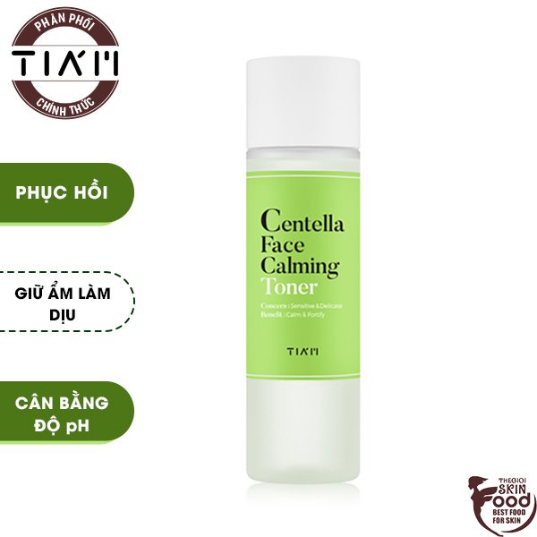 Nước Hoa Hồng Làm Dịu Da, không Cồn Chiết Xuất Rau Má Tiam Centella Face Calming Toner 180ml