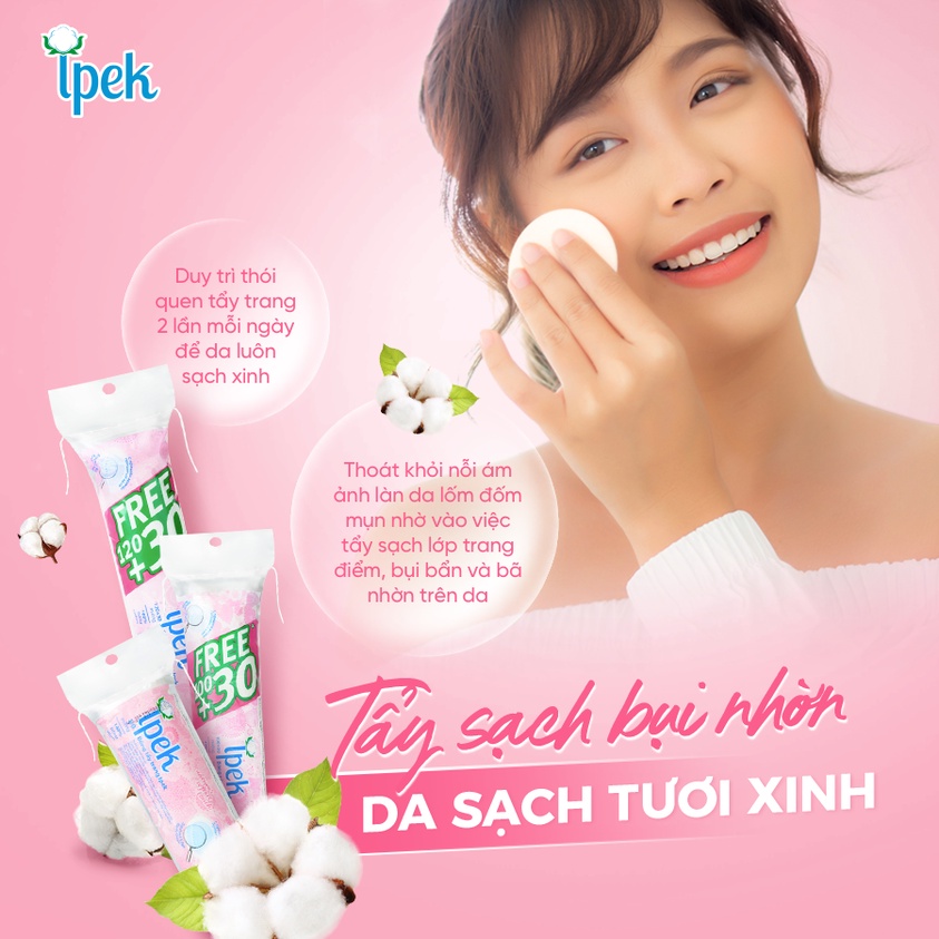 Bông Tẩy Trang Ipek 150 Miếng