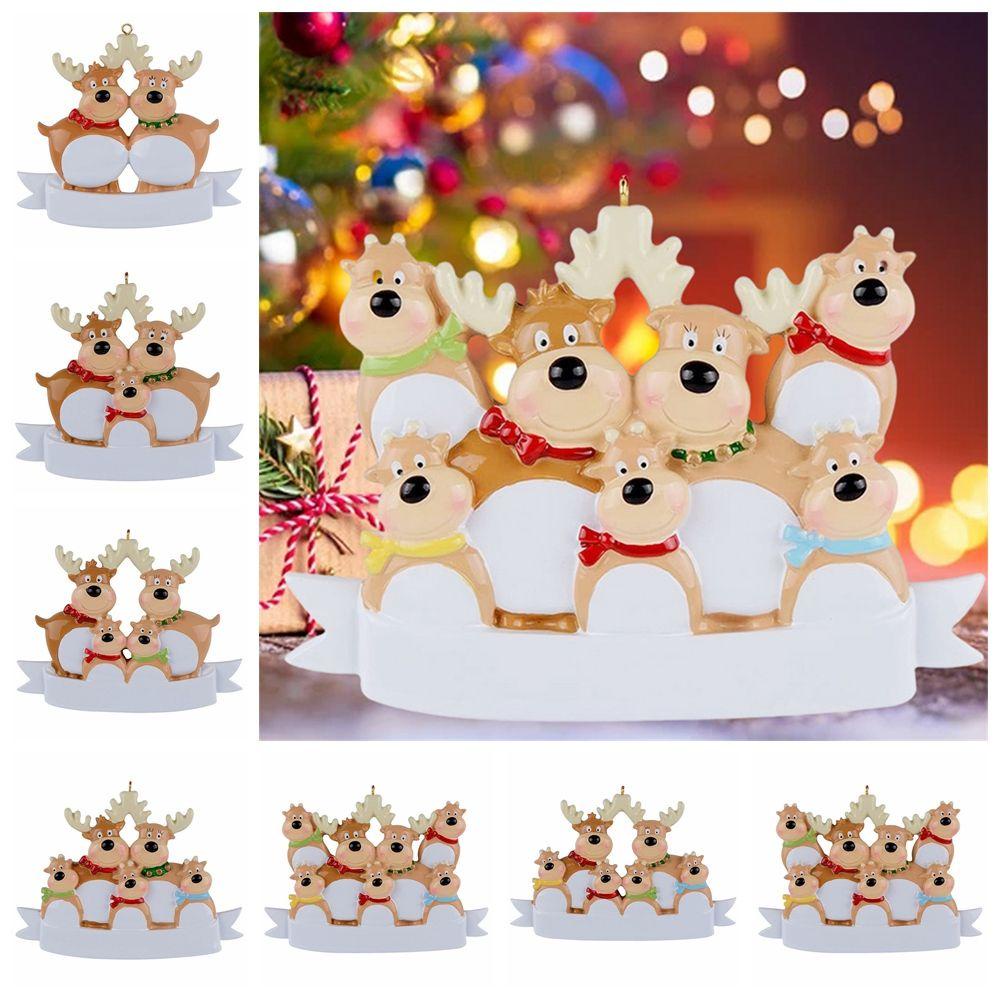 MUVAKO Phụ Kiện Trang Trí Cây Thông Noel Hình Tuần Lộc Bằng Nhựa Resin DIY