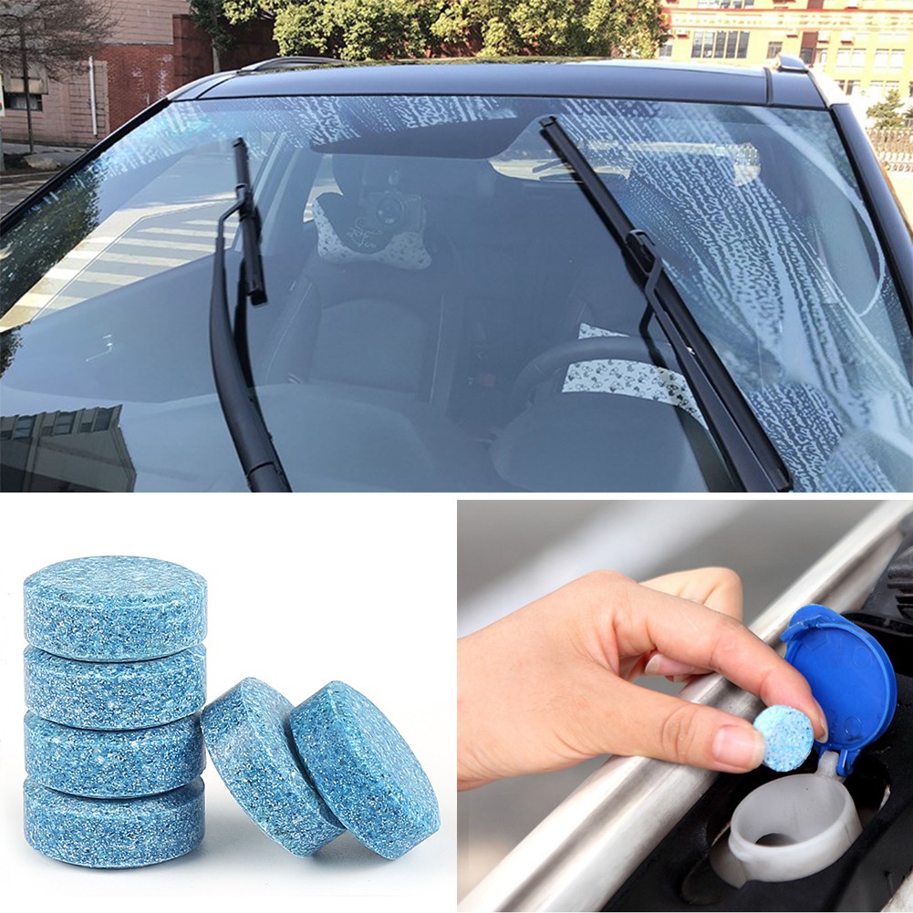 Viên nén vệ sinh lau kính xe hơi chuyên dụng màu xanh dương