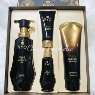 Set dầu gội và dầu xả chống rụng tóc Ryo Hwa Yunsaeng Beautiful Aging ShampooCủa Công ti Amore.