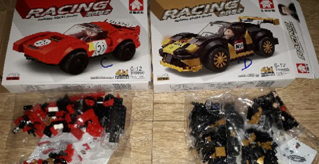 Lắp ráp 1 hộp LegoRacing siêu xe 31008 loại lớn có nhiều chi tiết bằng nhựa ABS