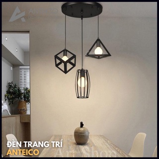 bộ đèn thả bàn ăn 3 chao - Đèn trang trí giá rẻ Hà Nội - Anteico