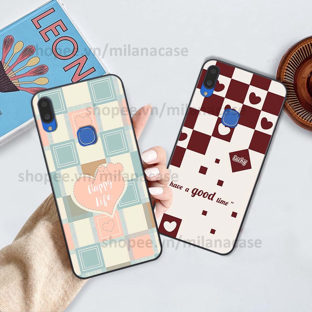 Ốp Vivo V11 / V11i caro họa tiết nhiều màu sắc siêu đẹp thời trang cá tính
