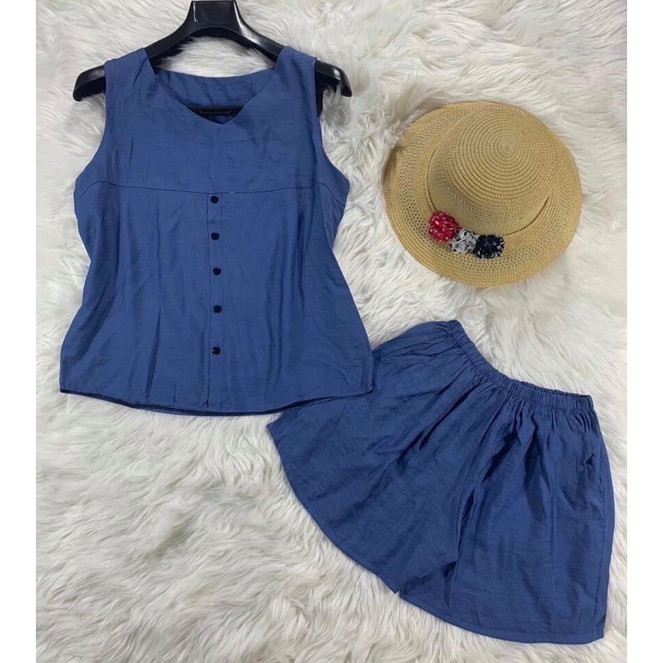 Bộ nữ mặc nhà 🌸FREESHIP🌸  Bộ Đũi Cúc 🌸FREESHIP🌸  Bộ Ngủ Mới Nhất 2020 | BigBuy360 - bigbuy360.vn